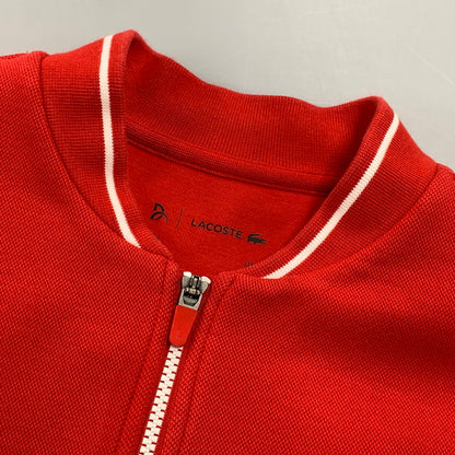 【中古品】【メンズ】 LACOSTE ラコステ × ROLAND GARROS ローランギャロス SH4757 ZIP JACKET ジップ ジャケット 147-261004-sm-05-izu サイズ：L カラー：レッド 万代Net店