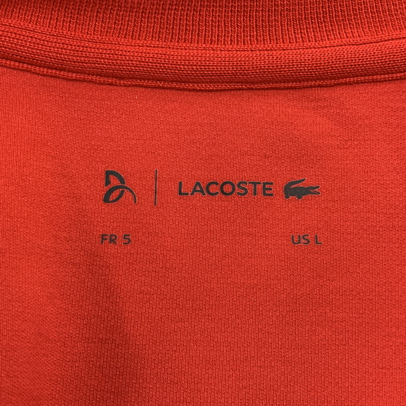 【中古品】【メンズ】 LACOSTE ラコステ × ROLAND GARROS ローランギャロス SH4757 ZIP JACKET ジップ ジャケット 147-261004-sm-05-izu サイズ：L カラー：レッド 万代Net店