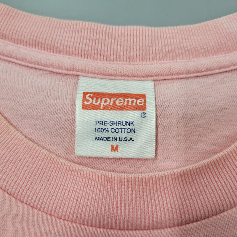 【中古品】【メンズ】 Supreme シュプリーム INTERNATIONAL TEE インターナショナル Tシャツ 半袖 149-260929-as-15-izu サイズ：M カラー：ピンク 万代Net店