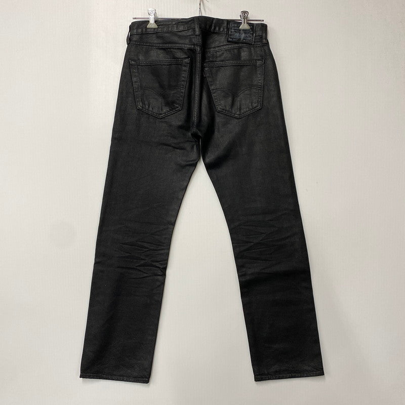 【中古品】【メンズ】 LEVI'S PREMIUM×BIOTOP リーバイスプレミアム ビオトープ 00501-3716 25AW 501 ORIGINAL CANDLE WAX PANT オリジナル キャンドル ワックス パンツ ボトムス ズボン 151-261001-cs-04-izu サイズ：32×30 カラー：ブラック 万代Net店