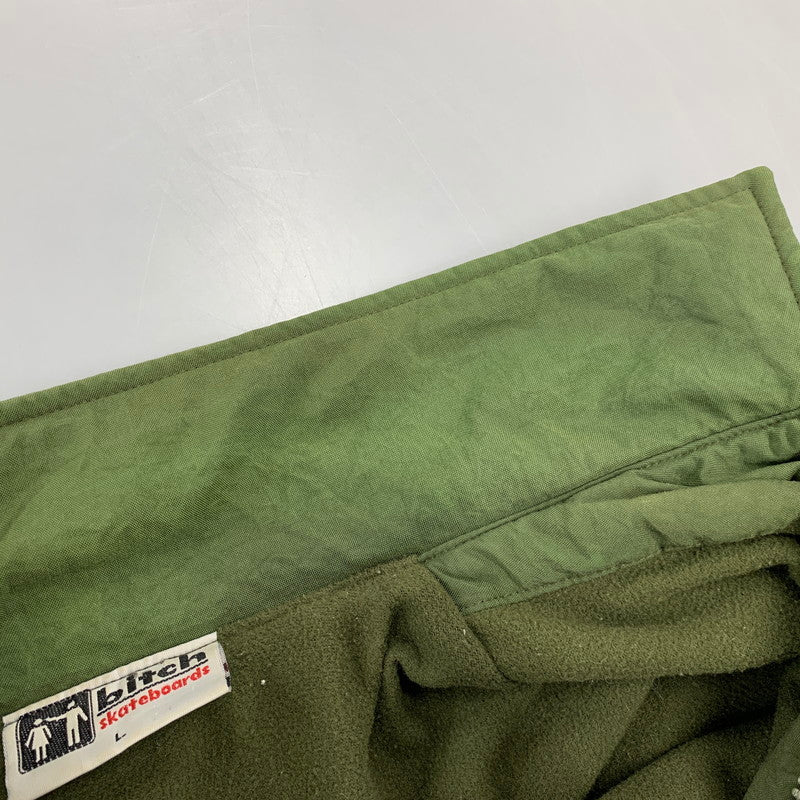 【中古品】【メンズ】 BITCH SKATEBOARDS ビッチスケートボードズ FLEECE LINER SWINGTOP JACKET フリース ライナー スイングトップ ジャケット アウター 146-261001-kh-08-izu サイズ：L カラー：グリーン 万代Net店