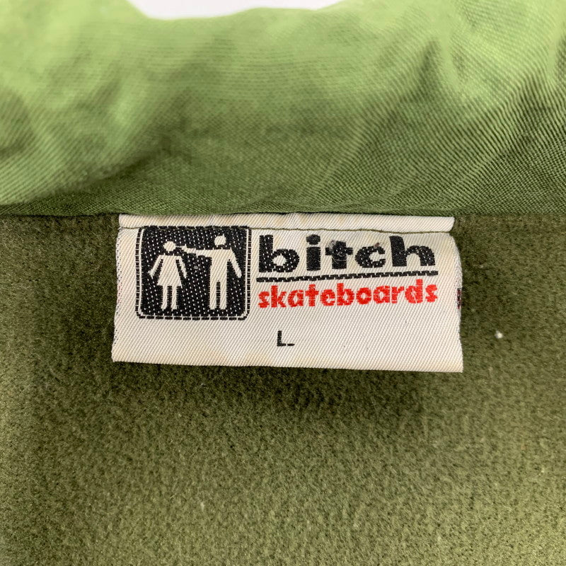 【中古品】【メンズ】 BITCH SKATEBOARDS ビッチスケートボードズ FLEECE LINER SWINGTOP JACKET フリース ライナー スイングトップ ジャケット アウター 146-261001-kh-08-izu サイズ：L カラー：グリーン 万代Net店