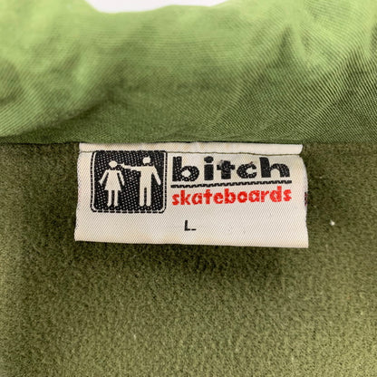 【中古品】【メンズ】 BITCH SKATEBOARDS ビッチスケートボードズ FLEECE LINER SWINGTOP JACKET フリース ライナー スイングトップ ジャケット アウター 146-261001-kh-08-izu サイズ：L カラー：グリーン 万代Net店