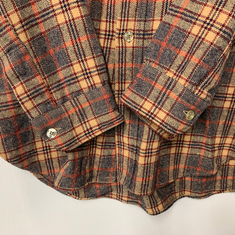 【中古品】【メンズ】 PENDLETON ペンドルトン WOOL CHECK LS SHIRT ウール チェック ロングスリーブ シャツ 長袖 146-261004-sm-04-izu サイズ：M カラー：ブラウン 万代Net店