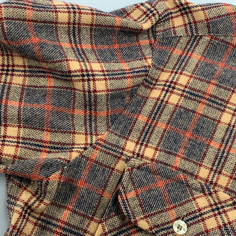 【中古品】【メンズ】 PENDLETON ペンドルトン WOOL CHECK LS SHIRT ウール チェック ロングスリーブ シャツ 長袖 146-261004-sm-04-izu サイズ：M カラー：ブラウン 万代Net店