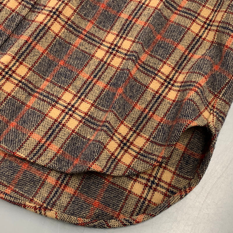 【中古品】【メンズ】 PENDLETON ペンドルトン WOOL CHECK LS SHIRT ウール チェック ロングスリーブ シャツ 長袖 146-261004-sm-04-izu サイズ：M カラー：ブラウン 万代Net店