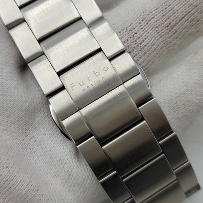 【中古品】【メンズ/レディース】 Furbo フルボ AUTOMATIC DATE F9012 オートマティック デイト 裏スケルトン 腕時計 197-261008-as-26-izu カラー：ブラック×シルバー 万代Net店