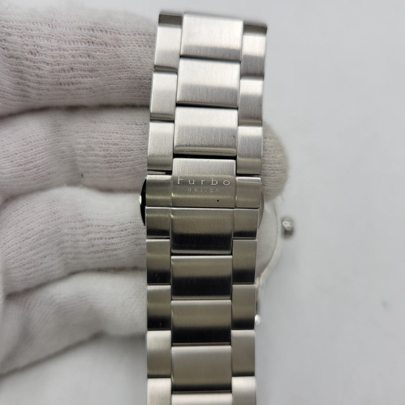 【中古品】【メンズ/レディース】 Furbo フルボ AUTOMATIC DATE F9012 オートマティック デイト 裏スケルトン 腕時計 197-261008-as-26-izu カラー：ブラック×シルバー 万代Net店