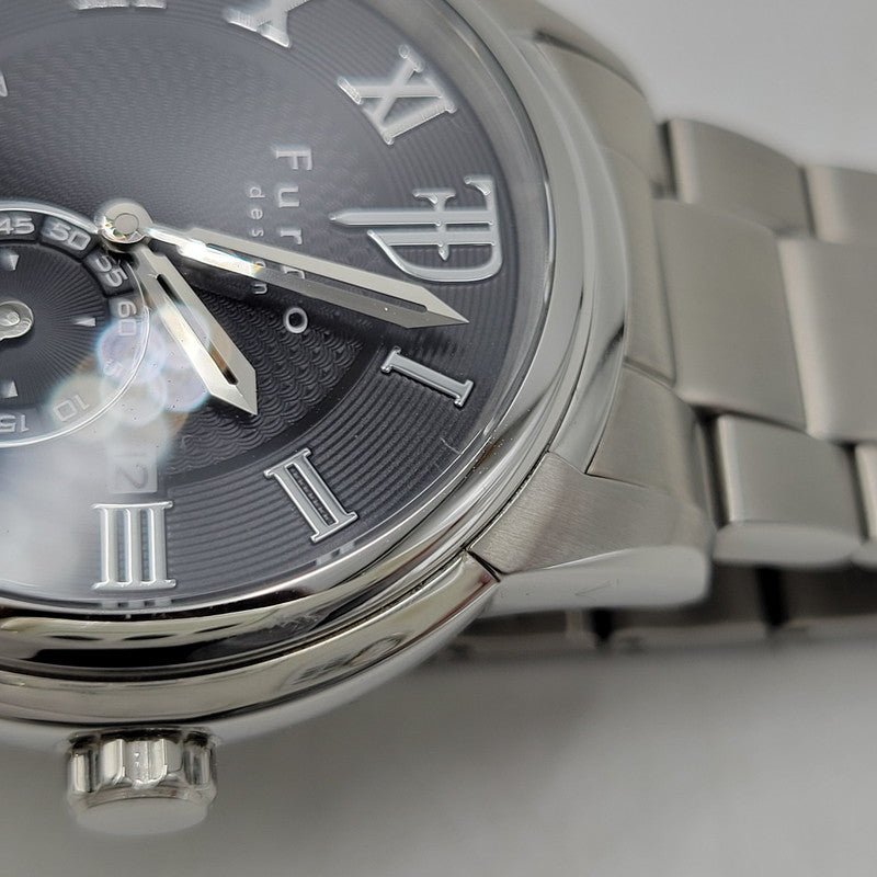 【中古品】【メンズ/レディース】 Furbo フルボ AUTOMATIC DATE F9012 オートマティック デイト 裏スケルトン 腕時計 197-261008-as-26-izu カラー：ブラック×シルバー 万代Net店