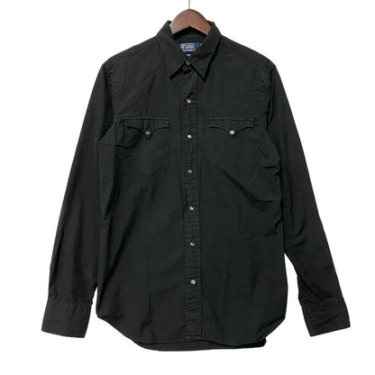 【中古品】【メンズ】 POLO BY RALPH LAUREN ポロバイラルフローレン WESTERN LS SHIRT ウエスタン ロングスリーブ シャツ トップス 146-261001-kh-11-izu サイズ：S カラー：ブラック 万代Net店