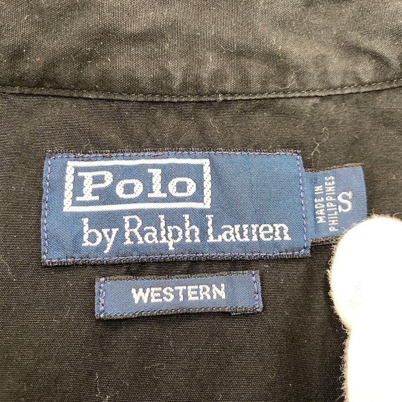 【中古品】【メンズ】 POLO BY RALPH LAUREN ポロバイラルフローレン WESTERN LS SHIRT ウエスタン ロングスリーブ シャツ トップス 146-261001-kh-11-izu サイズ：S カラー：ブラック 万代Net店