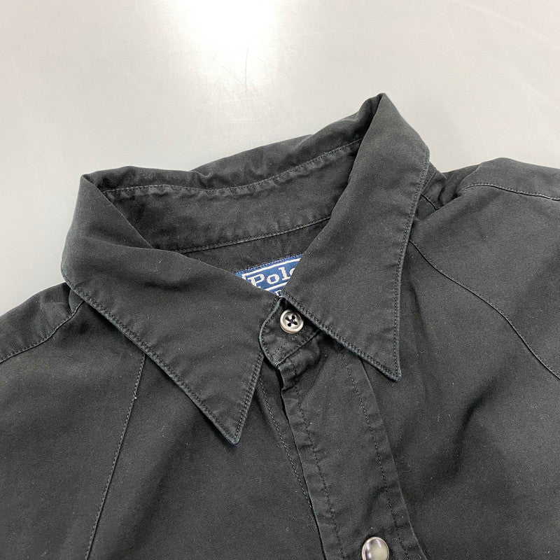 【中古品】【メンズ】 POLO BY RALPH LAUREN ポロバイラルフローレン WESTERN LS SHIRT ウエスタン ロングスリーブ シャツ トップス 146-261001-kh-11-izu サイズ：S カラー：ブラック 万代Net店