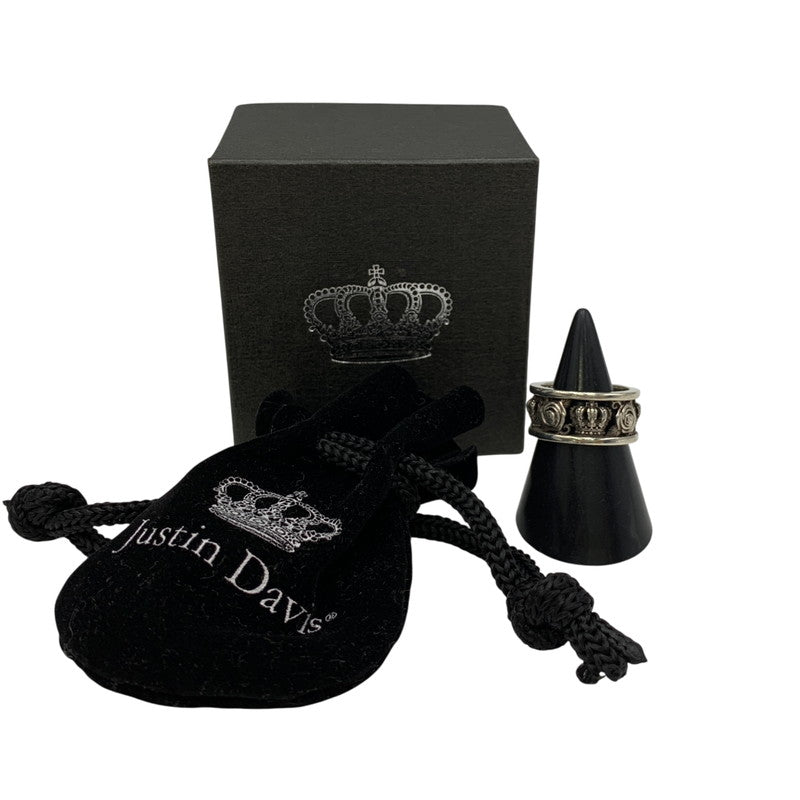 【中古品】【メンズ/レディース】 Justin Davis ジャスティンデイビス MY LOVE RING SRJ210 925 マイラブ リング 指輪 アクセサリー 192-261002-ay-07-izu カラー：シルバー 万代Net店