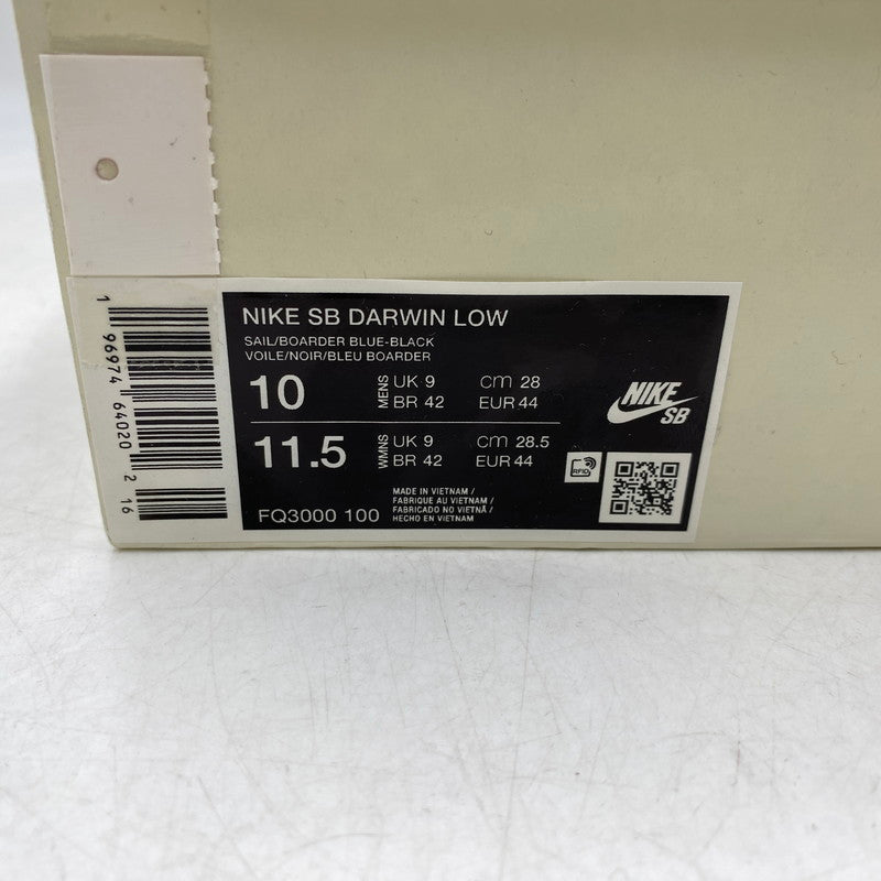 【中古美品】【メンズ】 NIKE SB ナイキエスビー×SUPREME シュプリーム FQ3000-100 24SS DARWIN LOW "WHITE" スニーカー 靴 160-261002-sm-10-izu サイズ：28ｃｍ カラー：WHITE 万代Net店