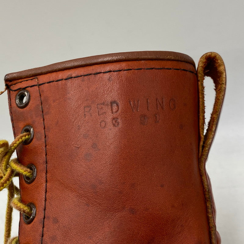 【中古品】【メンズ】 RED WING レッドウィング 877 USA製 裏半円犬タグ 91年製 90’S 8-INCH CLASSIC MOC ブーツ靴 164-261002-sm-01-izu サイズ：US11 カラー：オロラセット 万代Net店