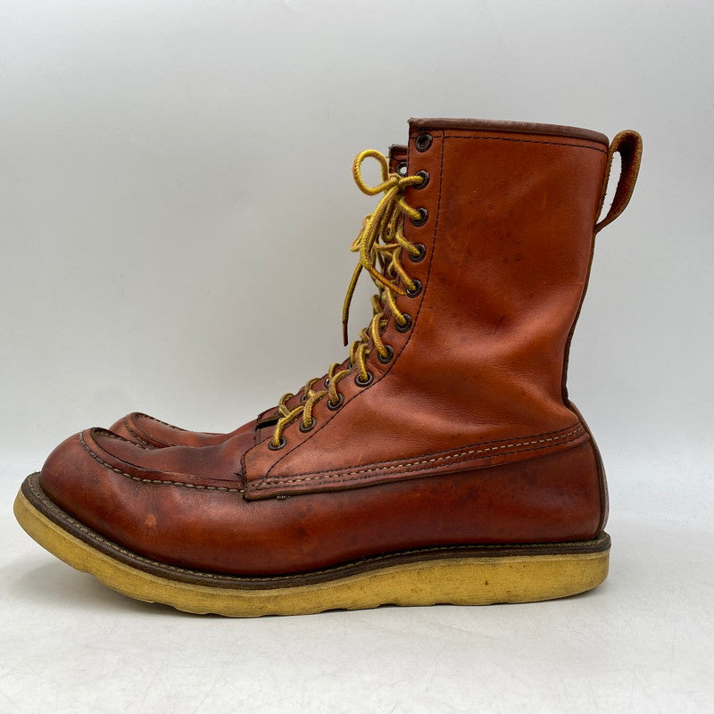 【中古品】【メンズ】 RED WING レッドウィング 877 USA製 裏半円犬タグ 91年製 90’S 8-INCH CLASSIC MOC ブーツ靴 164-261002-sm-01-izu サイズ：US11 カラー：オロラセット 万代Net店