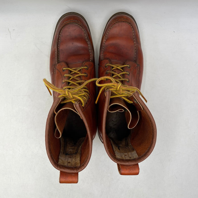 【中古品】【メンズ】 RED WING レッドウィング 877 USA製 裏半円犬タグ 91年製 90’S 8-INCH CLASSIC MOC ブーツ靴 164-261002-sm-01-izu サイズ：US11 カラー：オロラセット 万代Net店