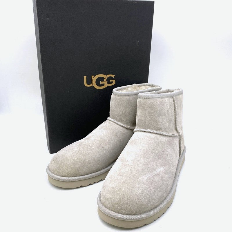 【中古美品】【メンズ】 UGG アグ 1002072 MENS CLASSIC MINI "GRAY" ムートンブーツ 靴 164-261002-sm-04-izu サイズ：28ｃｍ カラー：GRAY 万代Net店
