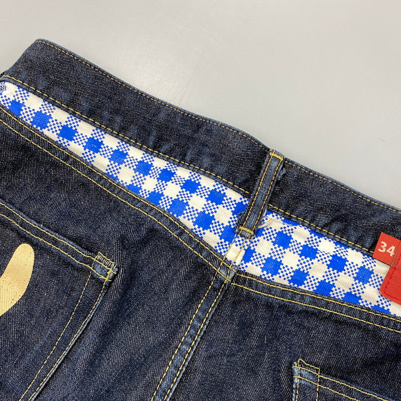 【中古品】【メンズ】 CUNE キューン KS07FN10 2連ペイントうさぎ デニムパンツ ボトムス 153-261025-yn-03-izu サイズ：34 カラー：インディゴ 万代Net店