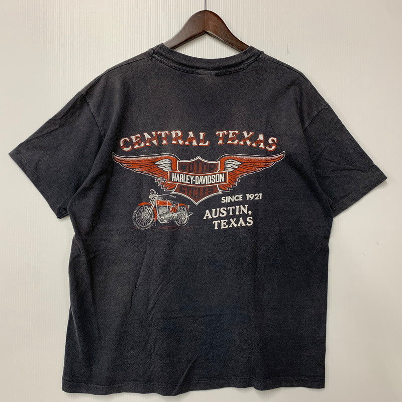 【現状渡し品】【メンズ】 HARLEY-DAVIDSON ハーレーダビッドソン CENTRAL TEXAS AUSTIN POCKET SS TEE セントラル テキサス オースティン ポケット ショートスリーブ Tシャツ 146-261022-yn-03-izu サイズ：XL カラー：グレー 万代Net店