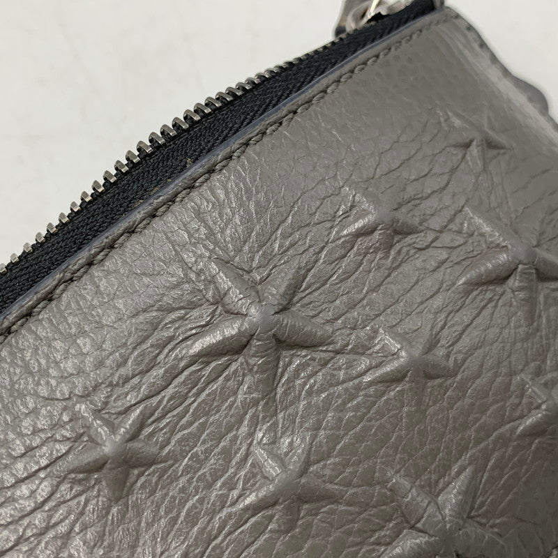【中古品】【メンズ/レディース】 JIMMY CHOO ジミーチュウ CARD＆COIN CASE カード＆コインケース 財布 小物 200-261002-ay-08-izu カラー：グレー系×ブラック 万代Net店