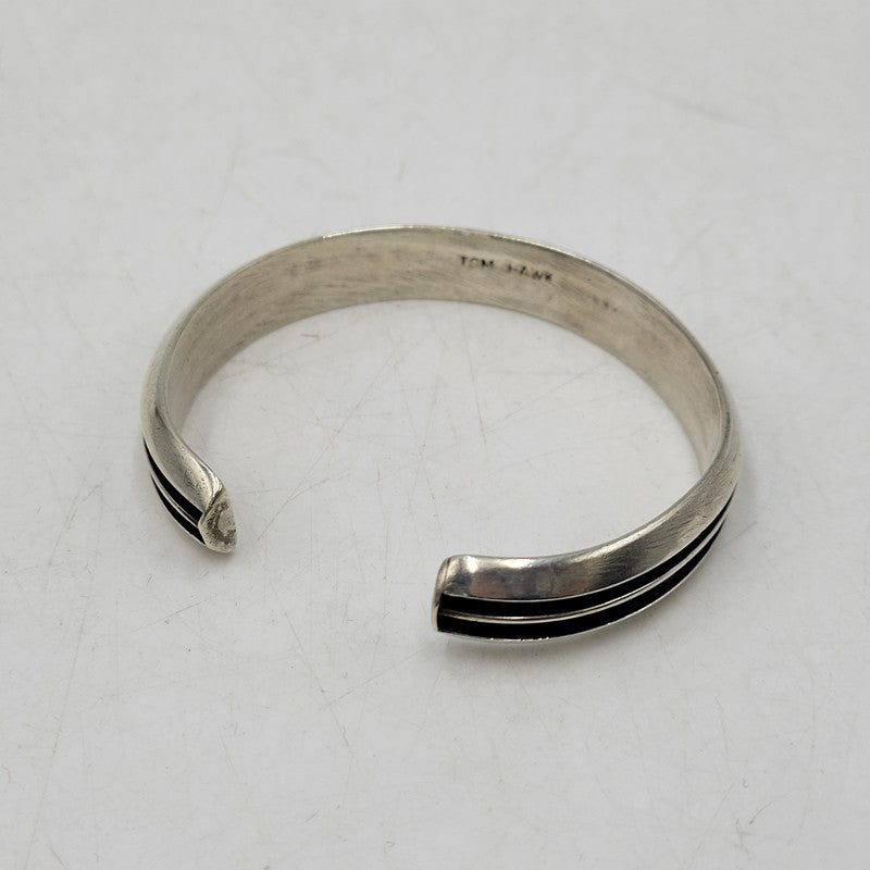 【中古品】【メンズ/レディース】 TOM HAWK トム ホーク 2 LINE BANGLE 2ライン バングル アクセサリー 191-261007-kh-01-izu カラー：シルバー 万代Net店