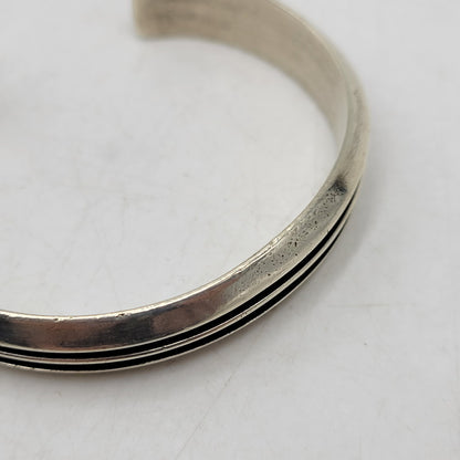 【中古品】【メンズ/レディース】 TOM HAWK トム ホーク 2 LINE BANGLE 2ライン バングル アクセサリー 191-261007-kh-01-izu カラー：シルバー 万代Net店