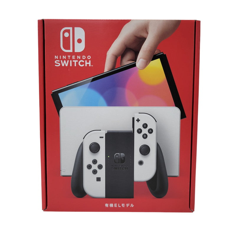 【中古美品】 【未使用】【ゲーム】Nintendo Switch (有機ELモデル) Joy-Con(L)/(R) ホワイト HEG-S-KAAAA(JPN) 任天堂 ニンテンドースイッチ 本体 034-261001-ay-05-izu 万代Net店