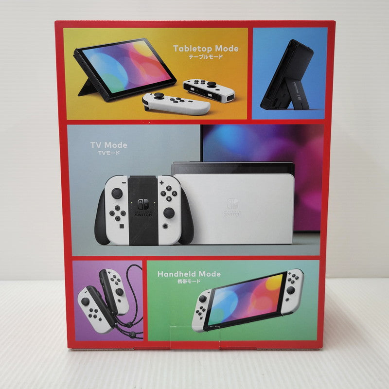 【中古美品】 【未使用】【ゲーム】Nintendo Switch (有機ELモデル) Joy-Con(L)/(R) ホワイト HEG-S-KAAAA(JPN) 任天堂 ニンテンドースイッチ 本体 034-261001-ay-05-izu 万代Net店