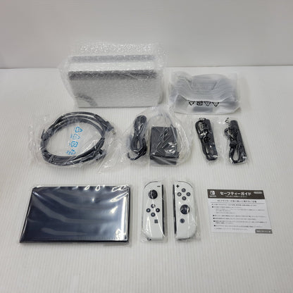 【中古美品】 【未使用】【ゲーム】Nintendo Switch (有機ELモデル) Joy-Con(L)/(R) ホワイト HEG-S-KAAAA(JPN) 任天堂 ニンテンドースイッチ 本体 034-261001-ay-05-izu 万代Net店