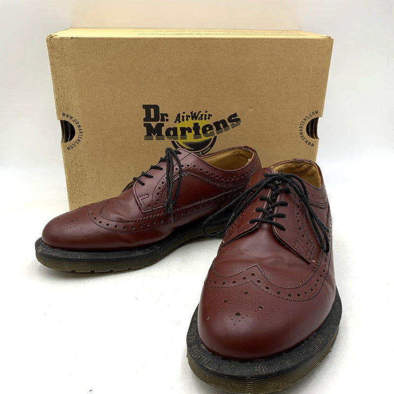 【中古品】【メンズ】 Dr.Martens ドクターマーチン 3989 LEATHER SHOES ウィングチップ レザー シューズ 靴 164-261001-ay-02-izu サイズ：UK8 カラー：CHERRY RED 万代Net店