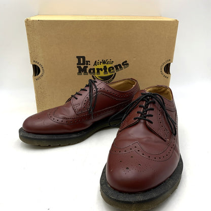 【中古品】【メンズ】 Dr.Martens ドクターマーチン 3989 LEATHER SHOES ウィングチップ レザー シューズ 靴 164-261001-ay-02-izu サイズ：UK8 カラー：CHERRY RED 万代Net店