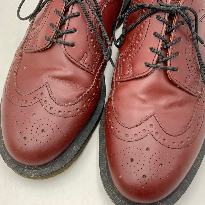 【中古品】【メンズ】 Dr.Martens ドクターマーチン 3989 LEATHER SHOES ウィングチップ レザー シューズ 靴 164-261001-ay-02-izu サイズ：UK8 カラー：CHERRY RED 万代Net店
