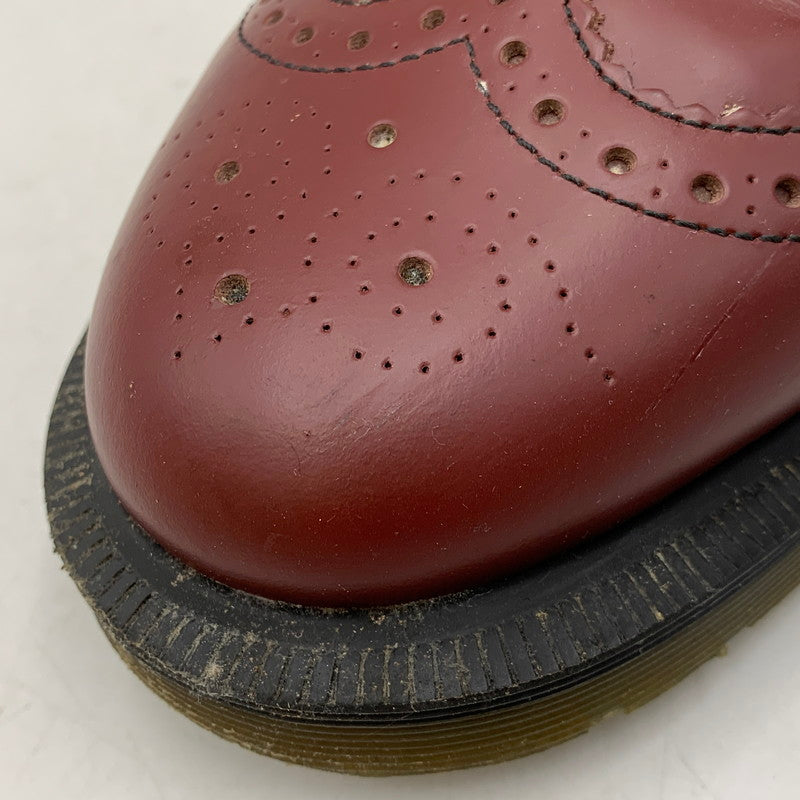 【中古品】【メンズ】 Dr.Martens ドクターマーチン 3989 LEATHER SHOES ウィングチップ レザー シューズ 靴 164-261001-ay-02-izu サイズ：UK8 カラー：CHERRY RED 万代Net店