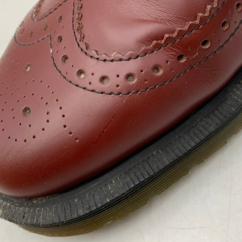 【中古品】【メンズ】 Dr.Martens ドクターマーチン 3989 LEATHER SHOES ウィングチップ レザー シューズ 靴 164-261001-ay-02-izu サイズ：UK8 カラー：CHERRY RED 万代Net店