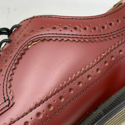 【中古品】【メンズ】 Dr.Martens ドクターマーチン 3989 LEATHER SHOES ウィングチップ レザー シューズ 靴 164-261001-ay-02-izu サイズ：UK8 カラー：CHERRY RED 万代Net店