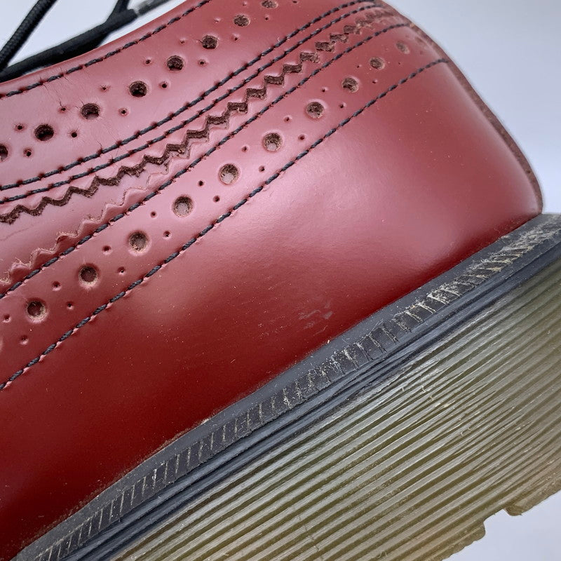 【中古品】【メンズ】 Dr.Martens ドクターマーチン 3989 LEATHER SHOES ウィングチップ レザー シューズ 靴 164-261001-ay-02-izu サイズ：UK8 カラー：CHERRY RED 万代Net店