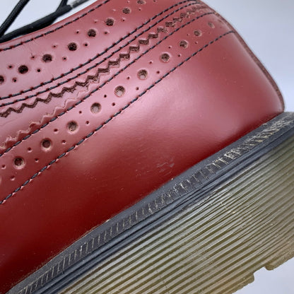 【中古品】【メンズ】 Dr.Martens ドクターマーチン 3989 LEATHER SHOES ウィングチップ レザー シューズ 靴 164-261001-ay-02-izu サイズ：UK8 カラー：CHERRY RED 万代Net店