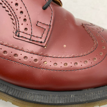 【中古品】【メンズ】 Dr.Martens ドクターマーチン 3989 LEATHER SHOES ウィングチップ レザー シューズ 靴 164-261001-ay-02-izu サイズ：UK8 カラー：CHERRY RED 万代Net店