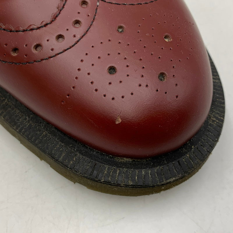 【中古品】【メンズ】 Dr.Martens ドクターマーチン 3989 LEATHER SHOES ウィングチップ レザー シューズ 靴 164-261001-ay-02-izu サイズ：UK8 カラー：CHERRY RED 万代Net店
