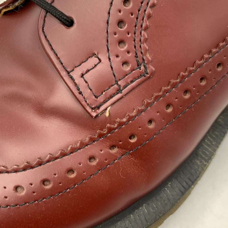 【中古品】【メンズ】 Dr.Martens ドクターマーチン 3989 LEATHER SHOES ウィングチップ レザー シューズ 靴 164-261001-ay-02-izu サイズ：UK8 カラー：CHERRY RED 万代Net店