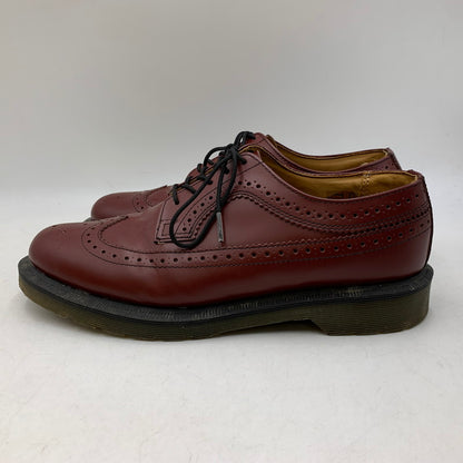 【中古品】【メンズ】 Dr.Martens ドクターマーチン 3989 LEATHER SHOES ウィングチップ レザー シューズ 靴 164-261001-ay-02-izu サイズ：UK8 カラー：CHERRY RED 万代Net店