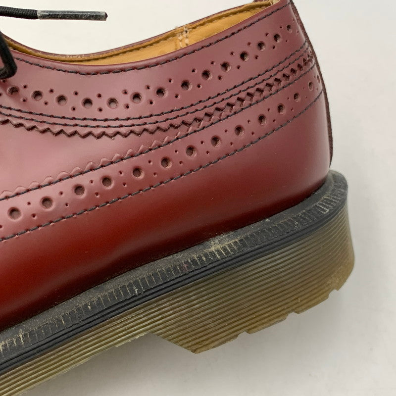 【中古品】【メンズ】 Dr.Martens ドクターマーチン 3989 LEATHER SHOES ウィングチップ レザー シューズ 靴 164-261001-ay-02-izu サイズ：UK8 カラー：CHERRY RED 万代Net店