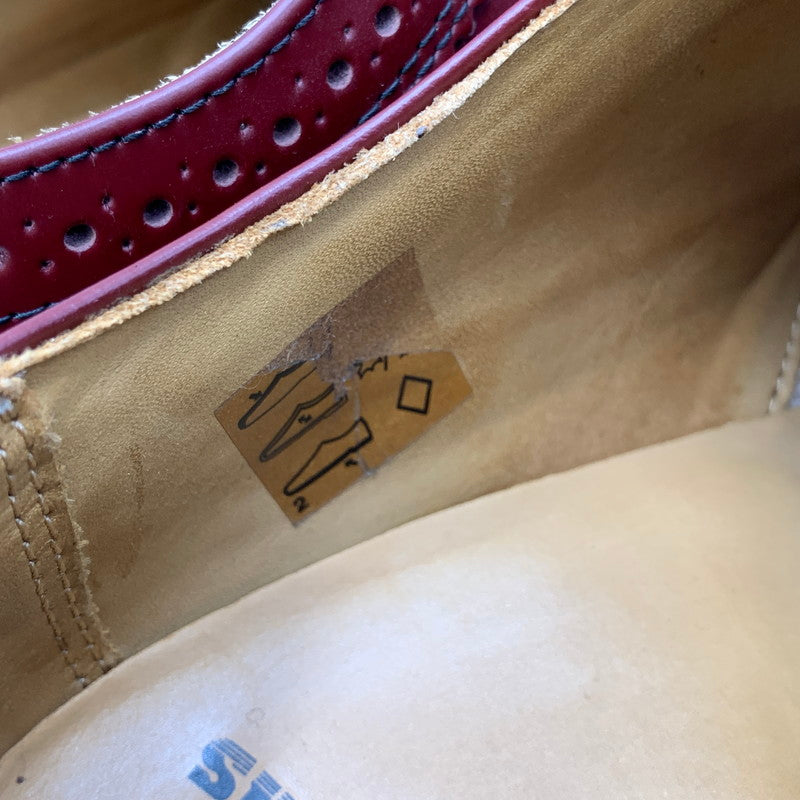 【中古品】【メンズ】 Dr.Martens ドクターマーチン 3989 LEATHER SHOES ウィングチップ レザー シューズ 靴 164-261001-ay-02-izu サイズ：UK8 カラー：CHERRY RED 万代Net店