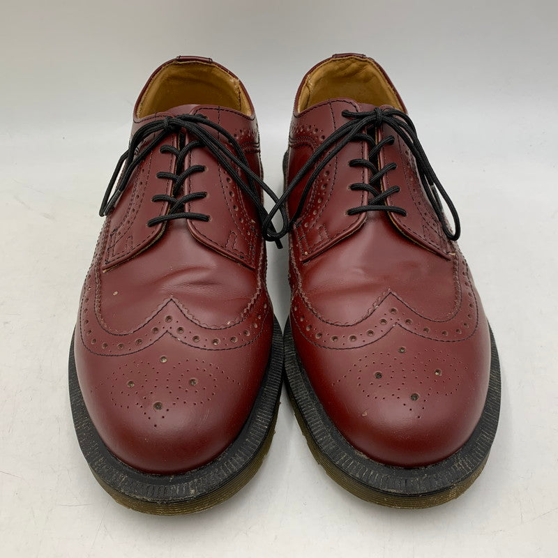 【中古品】【メンズ】 Dr.Martens ドクターマーチン 3989 LEATHER SHOES ウィングチップ レザー シューズ 靴 164-261001-ay-02-izu サイズ：UK8 カラー：CHERRY RED 万代Net店