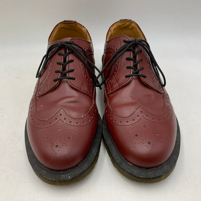 【中古品】【メンズ】 Dr.Martens ドクターマーチン 3989 LEATHER SHOES ウィングチップ レザー シューズ 靴 164-261001-ay-02-izu サイズ：UK8 カラー：CHERRY RED 万代Net店