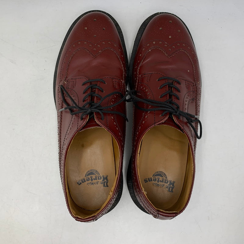 【中古品】【メンズ】 Dr.Martens ドクターマーチン 3989 LEATHER SHOES ウィングチップ レザー シューズ 靴 164-261001-ay-02-izu サイズ：UK8 カラー：CHERRY RED 万代Net店