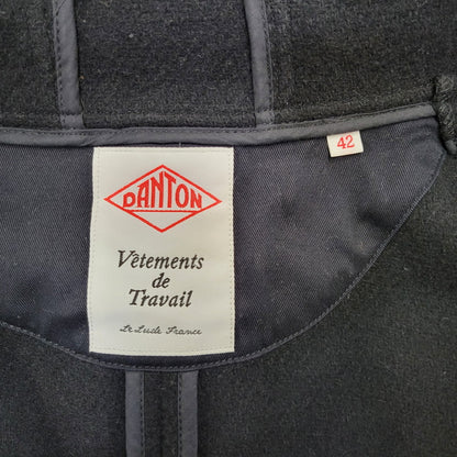 【中古品】【メンズ】 DANTON ダントン JD-8455 WOM WOOL MOSSER PK ウールモッサ コート アウター 141-261003-yn-05-izu サイズ：42 カラー：ブラック 万代Net店
