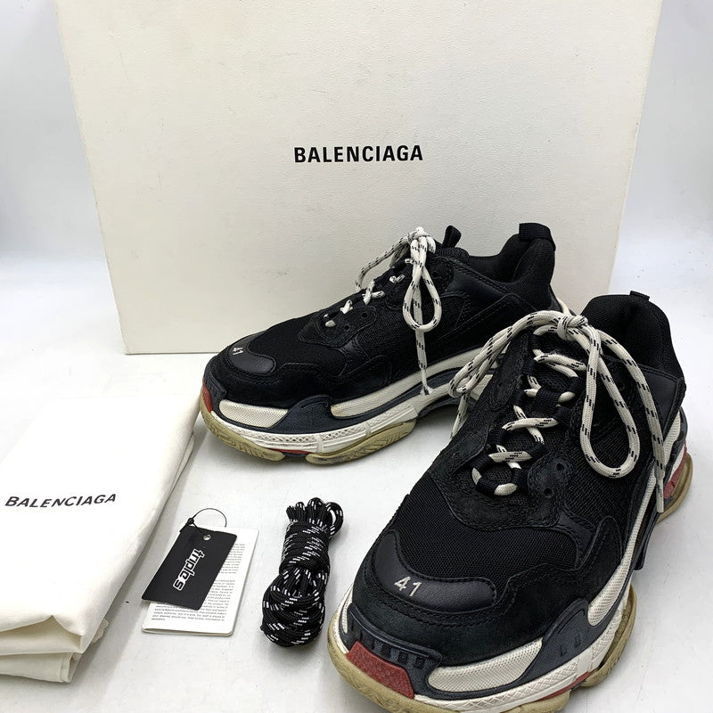 【中古品】【メンズ】 BALENCIAGA バレンシアガ TRIPLE S 533882 トリプルS スニーカー シューズ 靴 183-261001-ay-04-izu サイズ：27cm カラー：ブラック 万代Net店