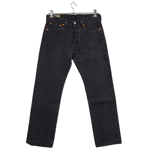 【中古品】【メンズ】 LEVI'S リーバイス PC9-00501-3391 501 SELVEDGE BLACK DENIM PANTS セルビッチ ブラック デニム パンツ ボトムス 158-261012-kh-01-izu サイズ：32×30 カラー：ブラック 万代Net店